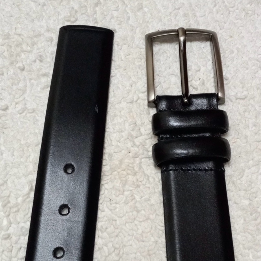 To Boot New York - Adam Derrick - Black Italian Leather Buckle Belt - 36 - 20141